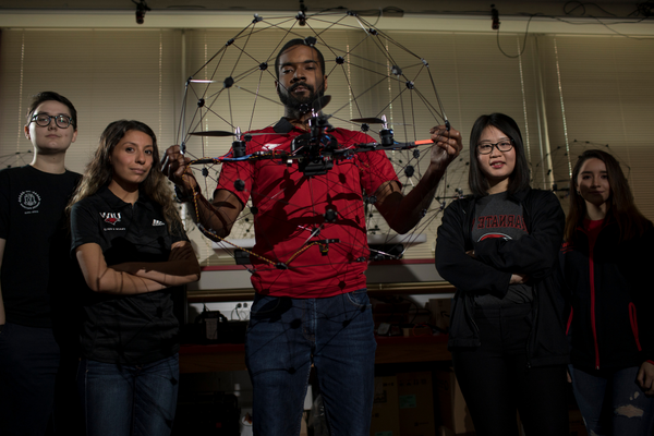 CIS student working on school project